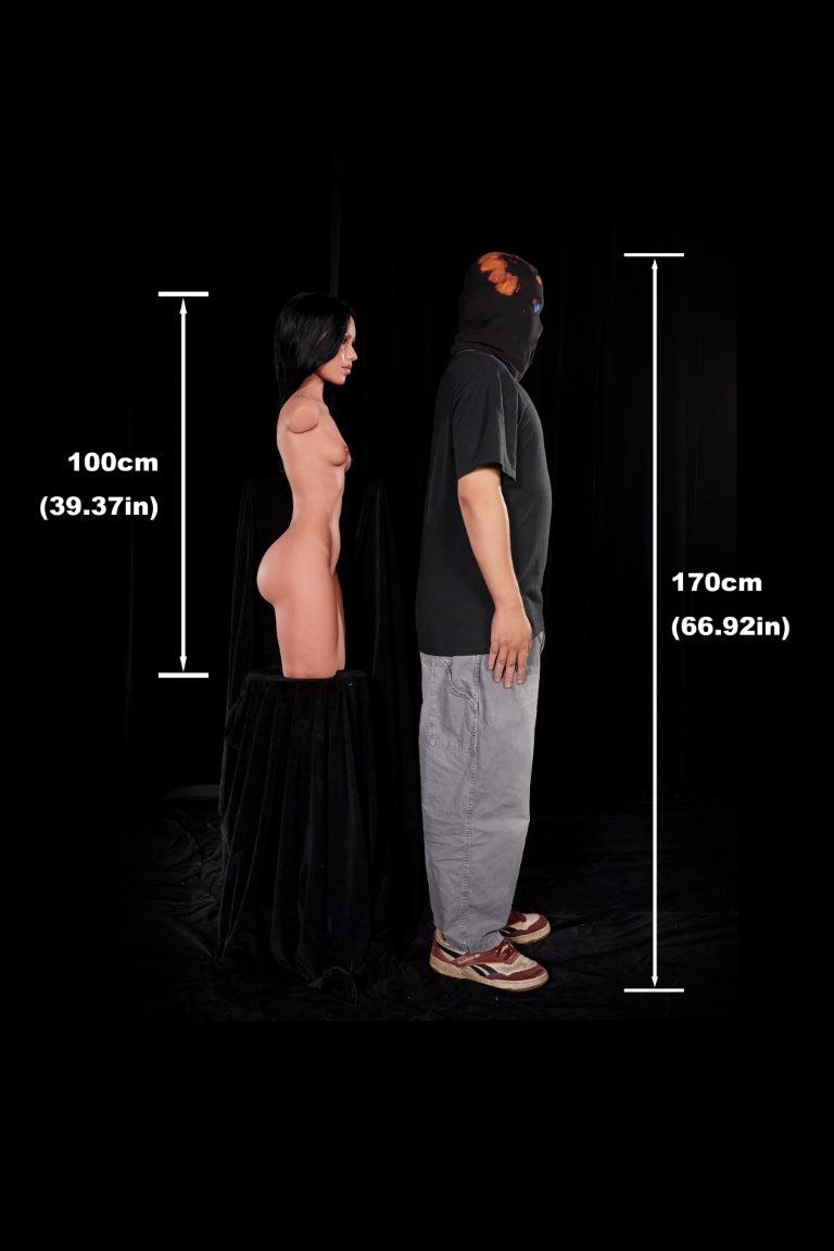 Raven Torso sekspop (Climax Doll ULW 100 cm A-cup siliconen)