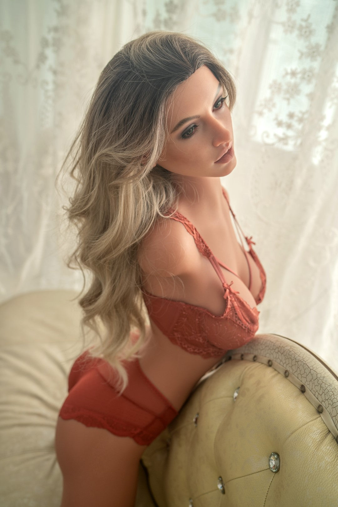 Gabriella Torso-sekspop (Zelex 117 cm E-Kupa ZXE216-1 SLE siliconen) EXPRESS