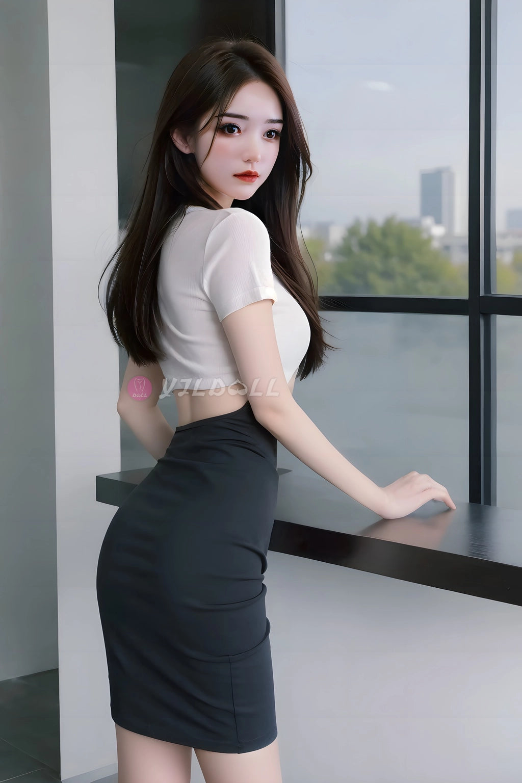 Wei Ling-sekspop (YJL Doll 155 cm C-cup #879 siliconen)