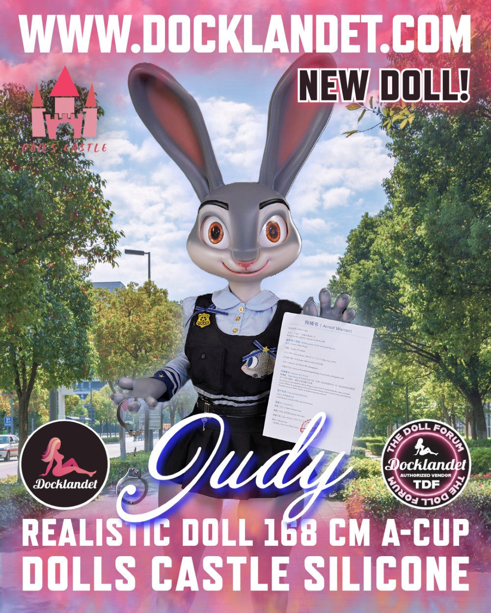 Judy the Rabbit Sexdocka (Dolls Castle 168cm A-Kupa Silikon) EXPRESS