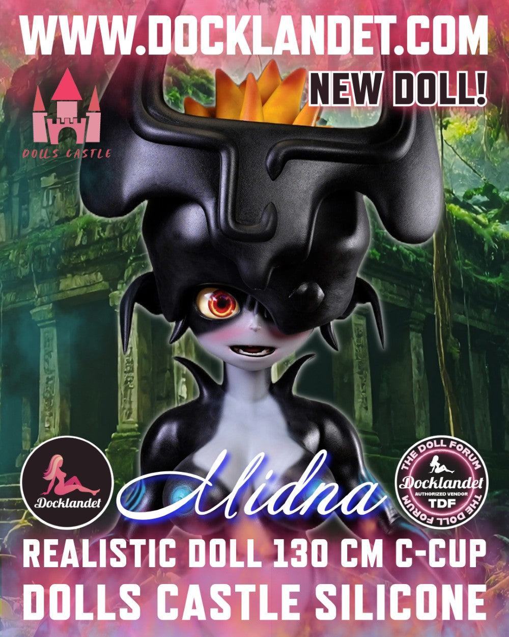 Midna Sexdocka (Dolls Castle 130cm C-Kupa #SZ6 Silikon)