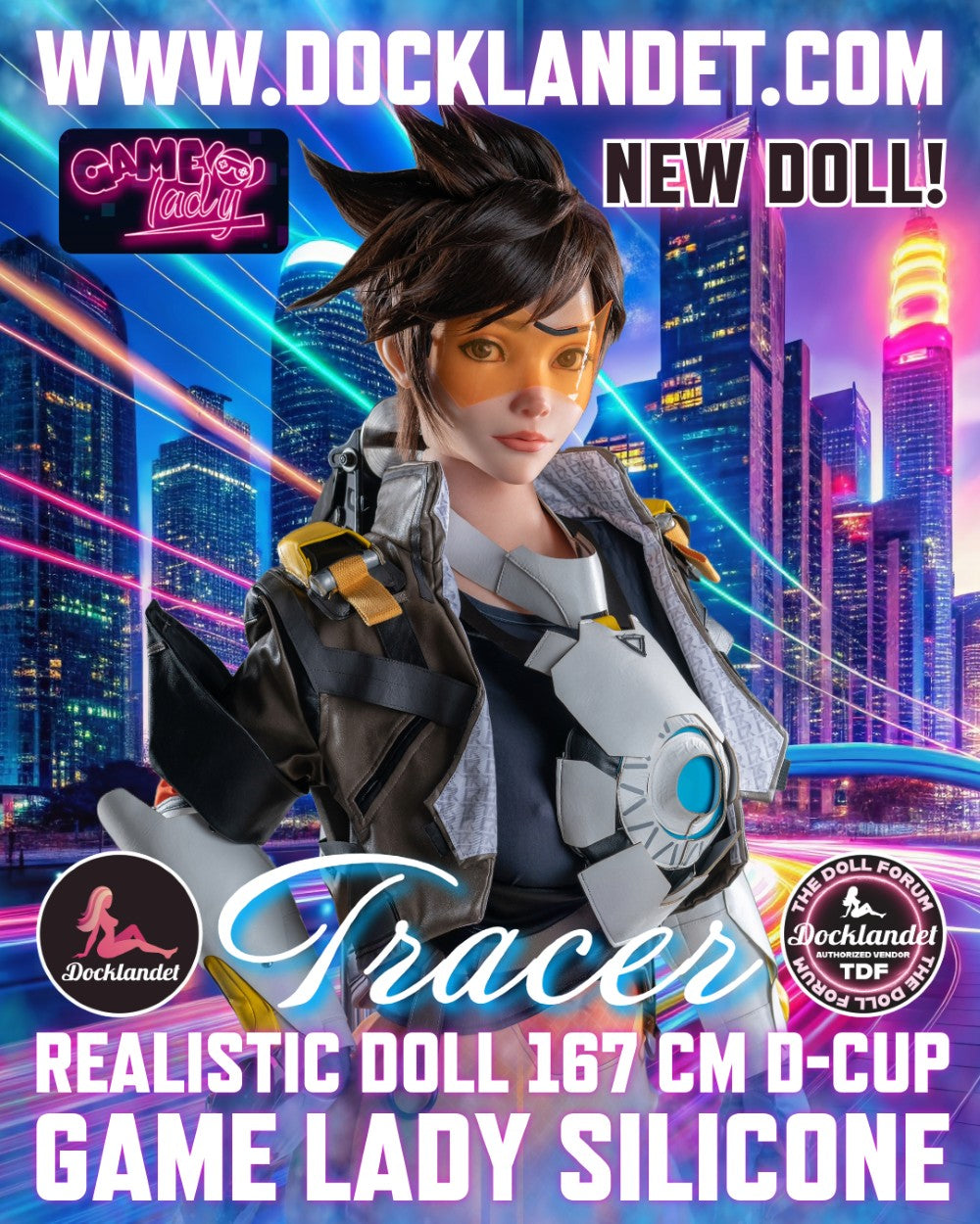 Tracer Sex Doll (Game Lady 167cm D-Kupa No.29-1 Silicone)