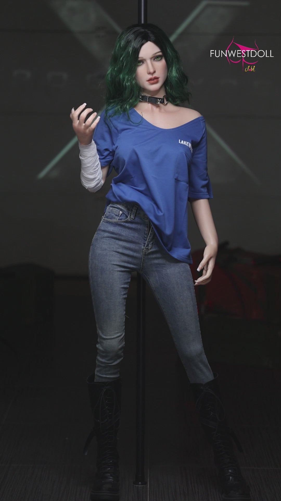 Alexa-sekspop (FunWest Doll 157 cm D-cup #045S siliconen)