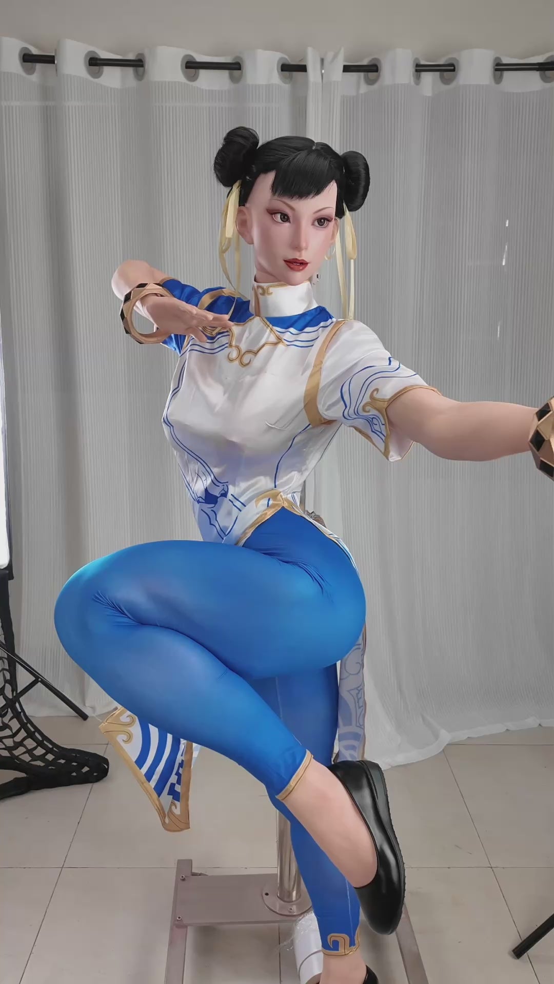 Chun Li-sekspop (Game Lady 169 cm F-Cup nr. 47-1 siliconen)
