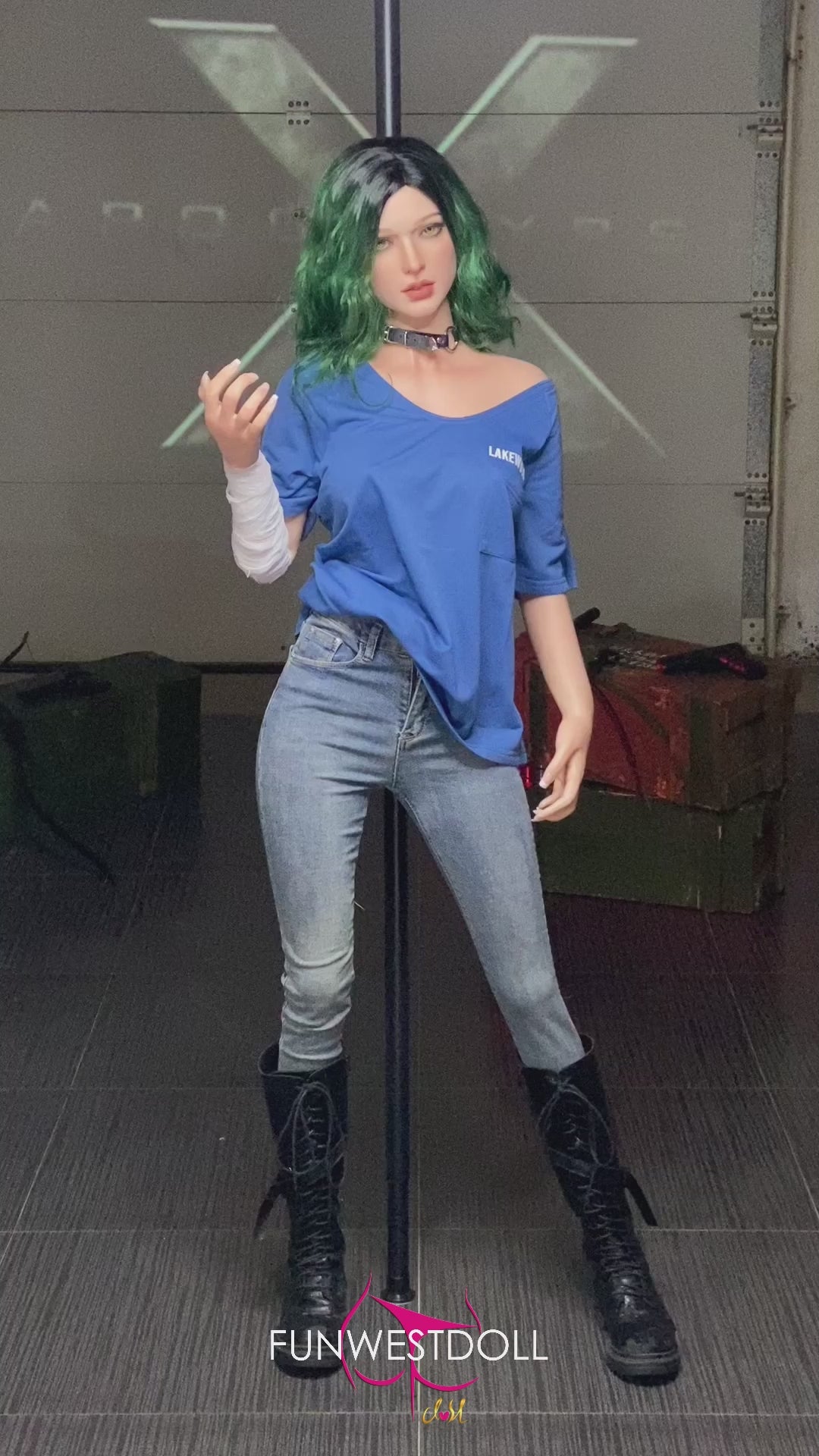 Alexa-sekspop (FunWest Doll 157 cm D-cup #045S siliconen)