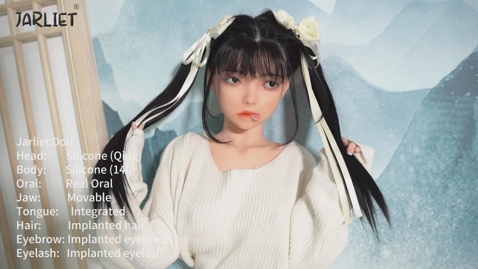 Qing-sekspop (Jarliet 140 cm C-cup siliconen)