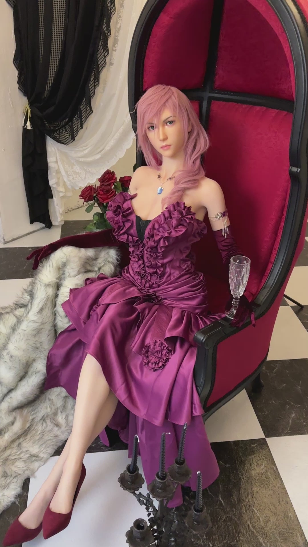 Lightning Sex doll (Game Lady 171cm G-cup No. 19 silicone)