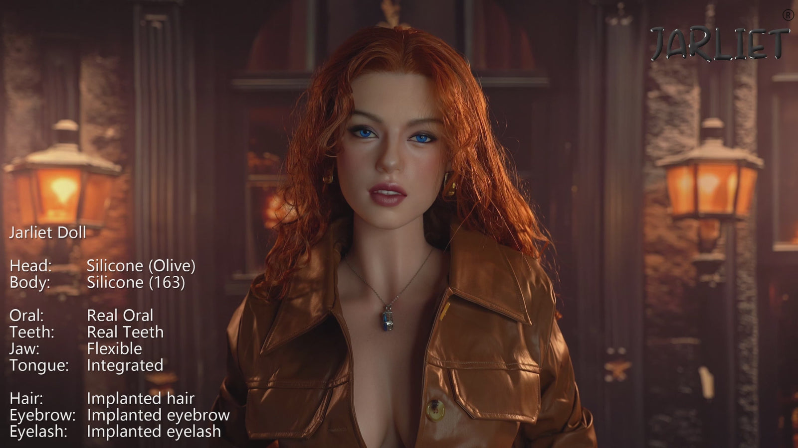 Olijf sekspop (Jarliet 163 cm D-cup siliconen)