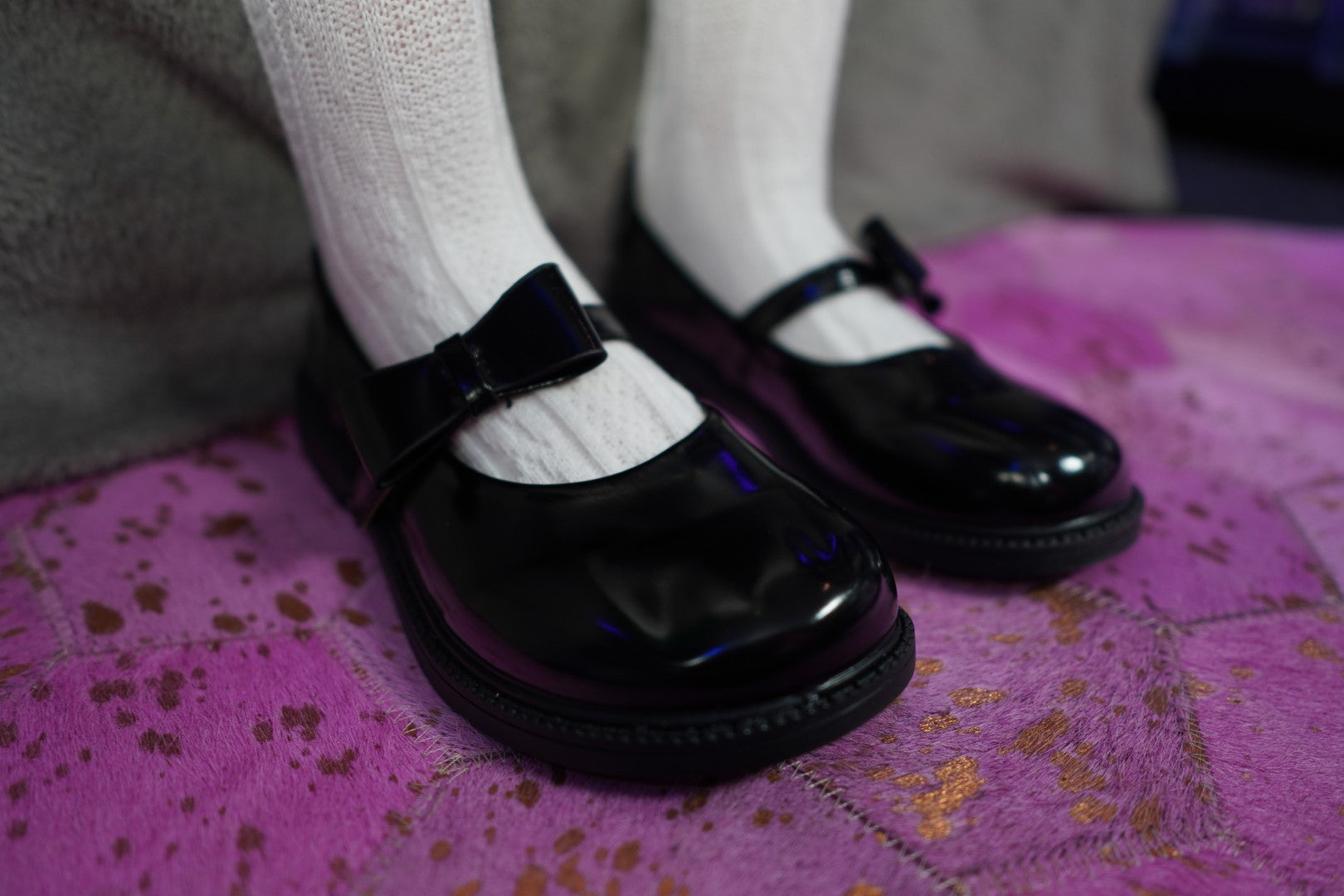 Schoenen voor sekspop (zwart, vernis)