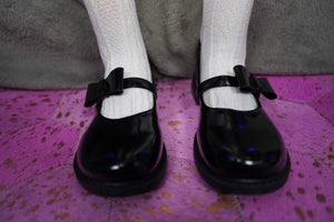 Schoenen voor sekspop (zwart, vernis)