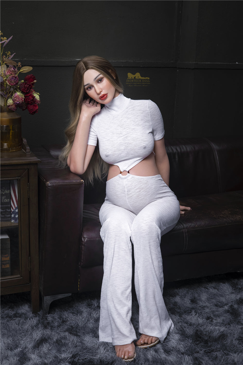 Pearl pregnant Sex doll (Irontech Doll 158cm D-cup S19 silicone)