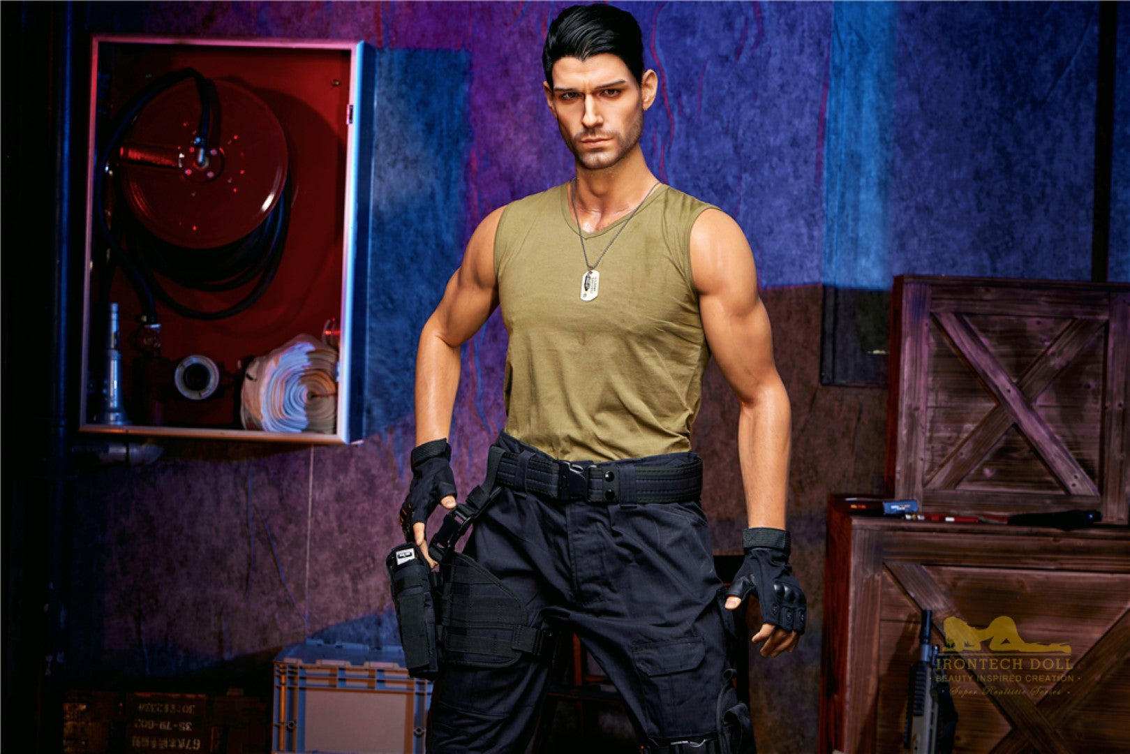 Thomas 'mannelijke sekspop (Irontech Doll 176cm M5 Silicone)