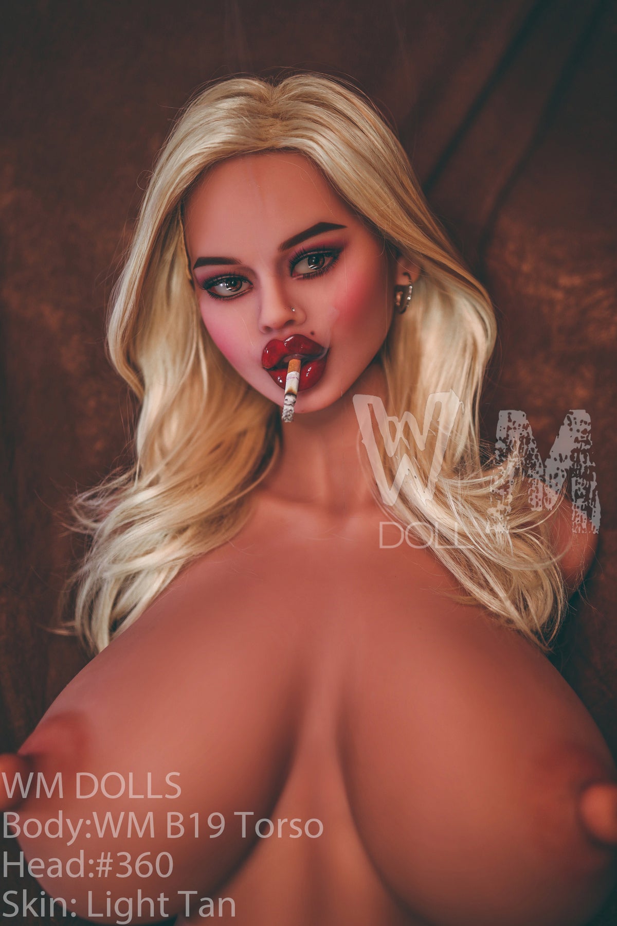 Brandewijn sekspop (WM-Doll Torso B19 89cm J cup #360 TPE)