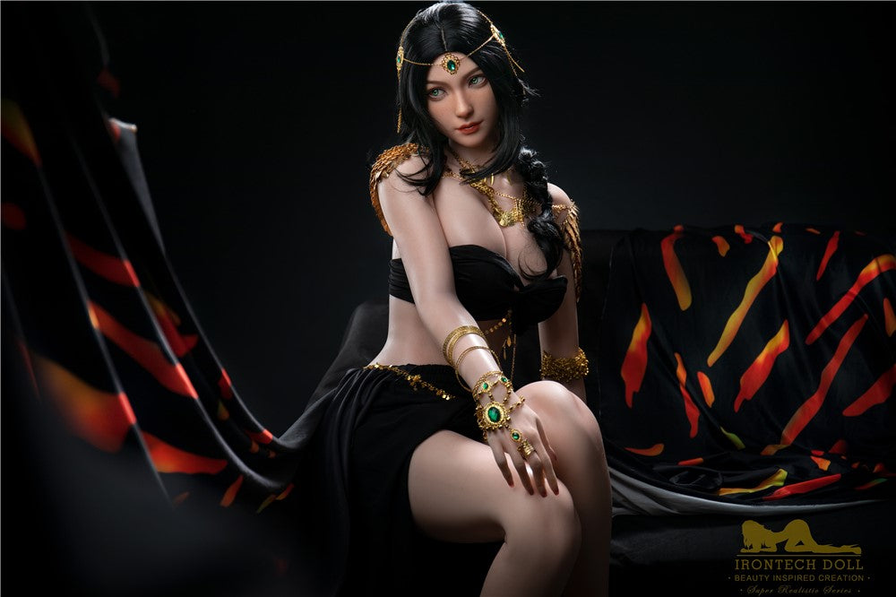 Kitty-sekspop (Irontech Doll 166 cm C-cup S32 siliconen)