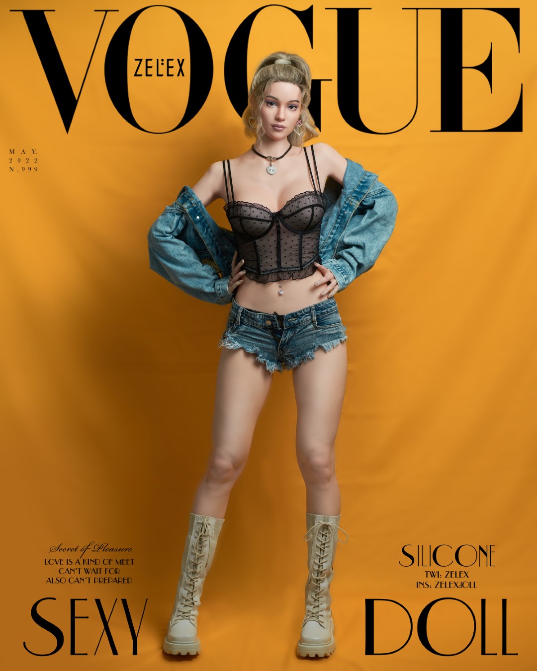 Noël sekspop (Zelex 170 cm C-cup GE46 siliconen)