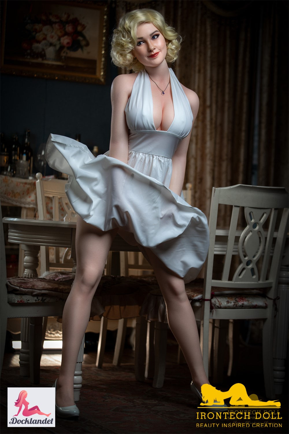 Marilyn-sekspop (Irontech Doll 164 cm E-cup S12 siliconen)