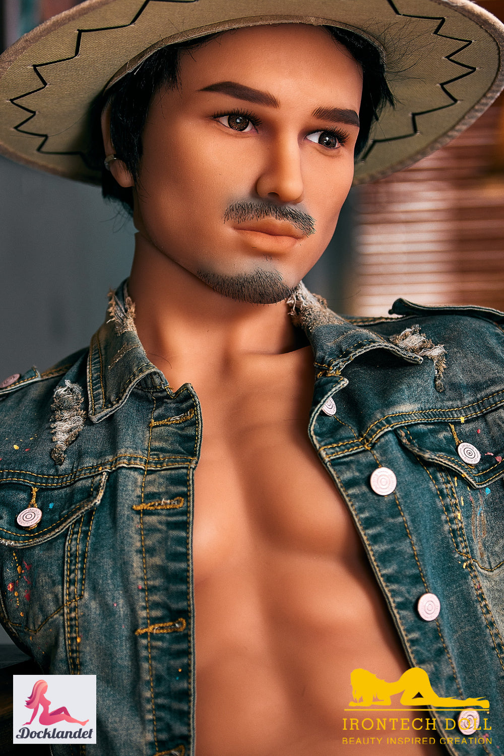 Kelvin mannelijke torso sekspop (Irontech Doll 100 cm #203 TPE)